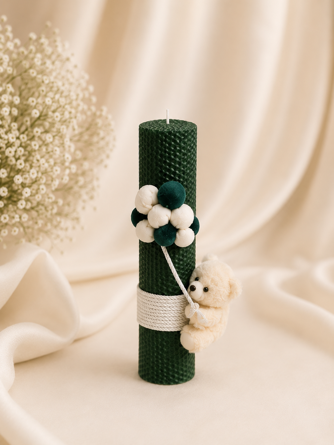 Lumânare de botez - Emerald Blessing